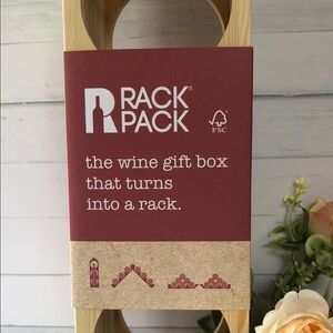 Wine Gift Box and Rack - Burgundy